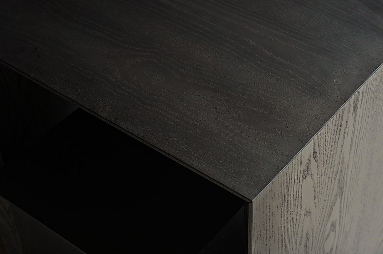 【MTO made-to-order】Ryurei-joku 4-piece Set (a set of tea service tables and chairs) Dark Brown