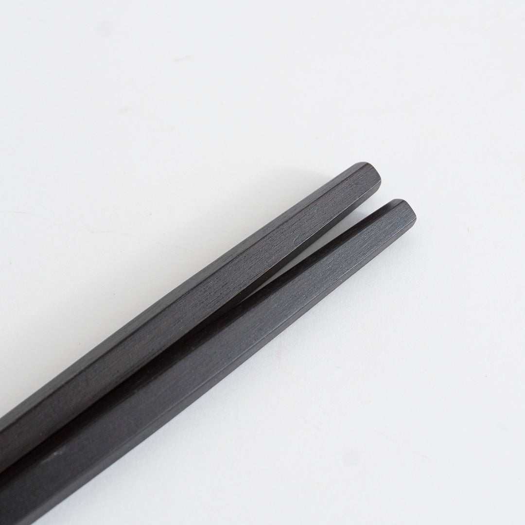 ◆Daikokuya Rikyu Ebony Chopsticks – Pentagon (Gift Set of 2)