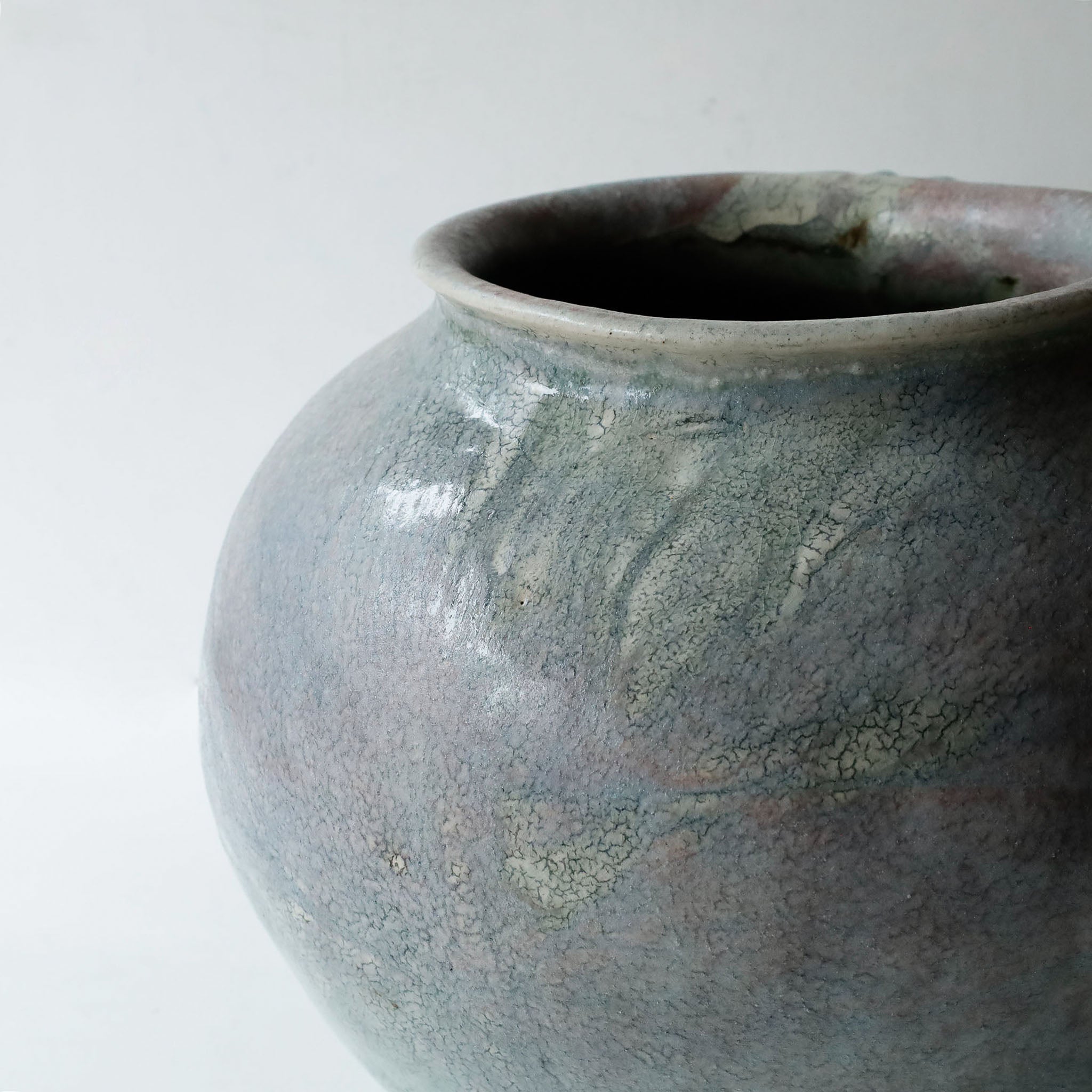 ●26-NT-70 Ash-Glazed Kohiki Carbonization Large Jar