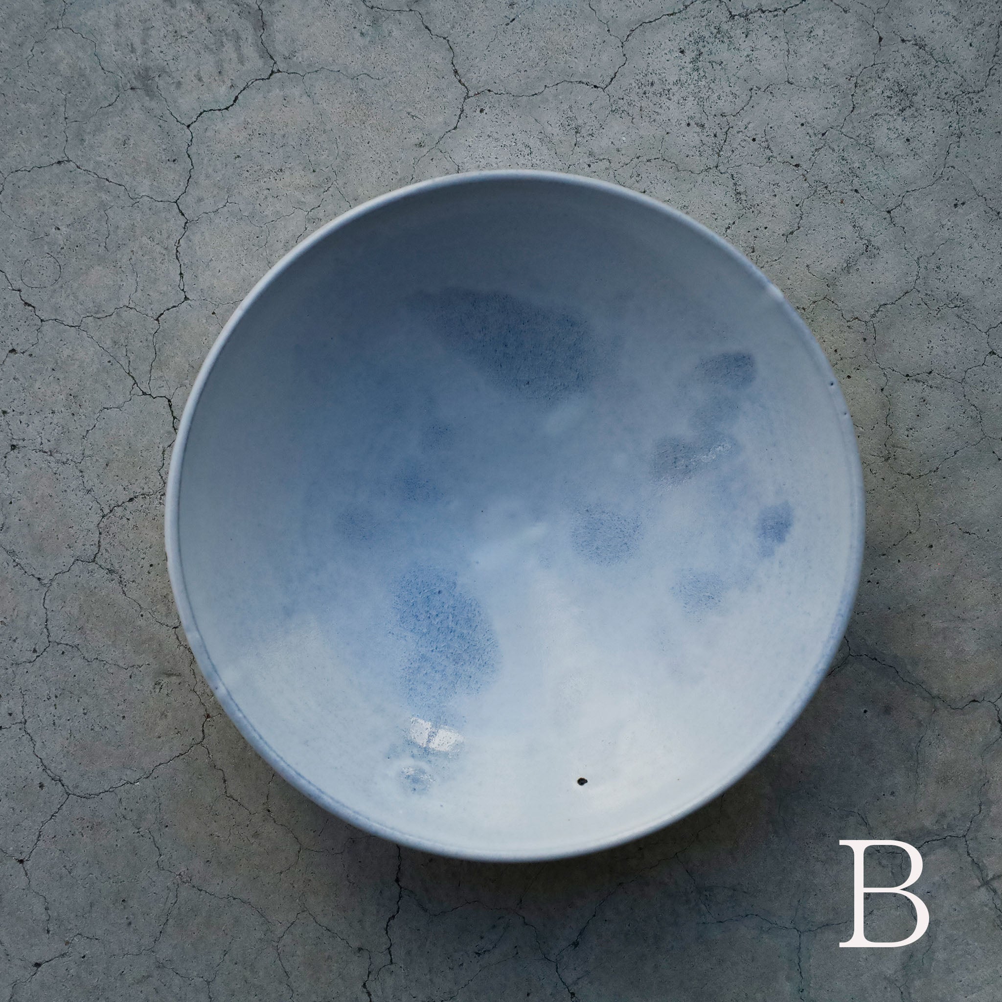 Etsuji Noguchi / Pale Blue Glaze, Large Bowl
