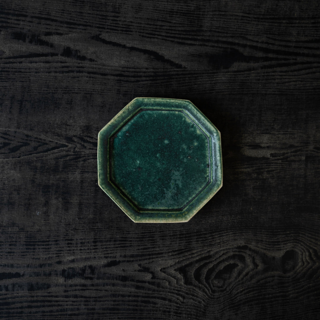 Michikazu Sakai Oribe ware Octagonal 17cm plate
