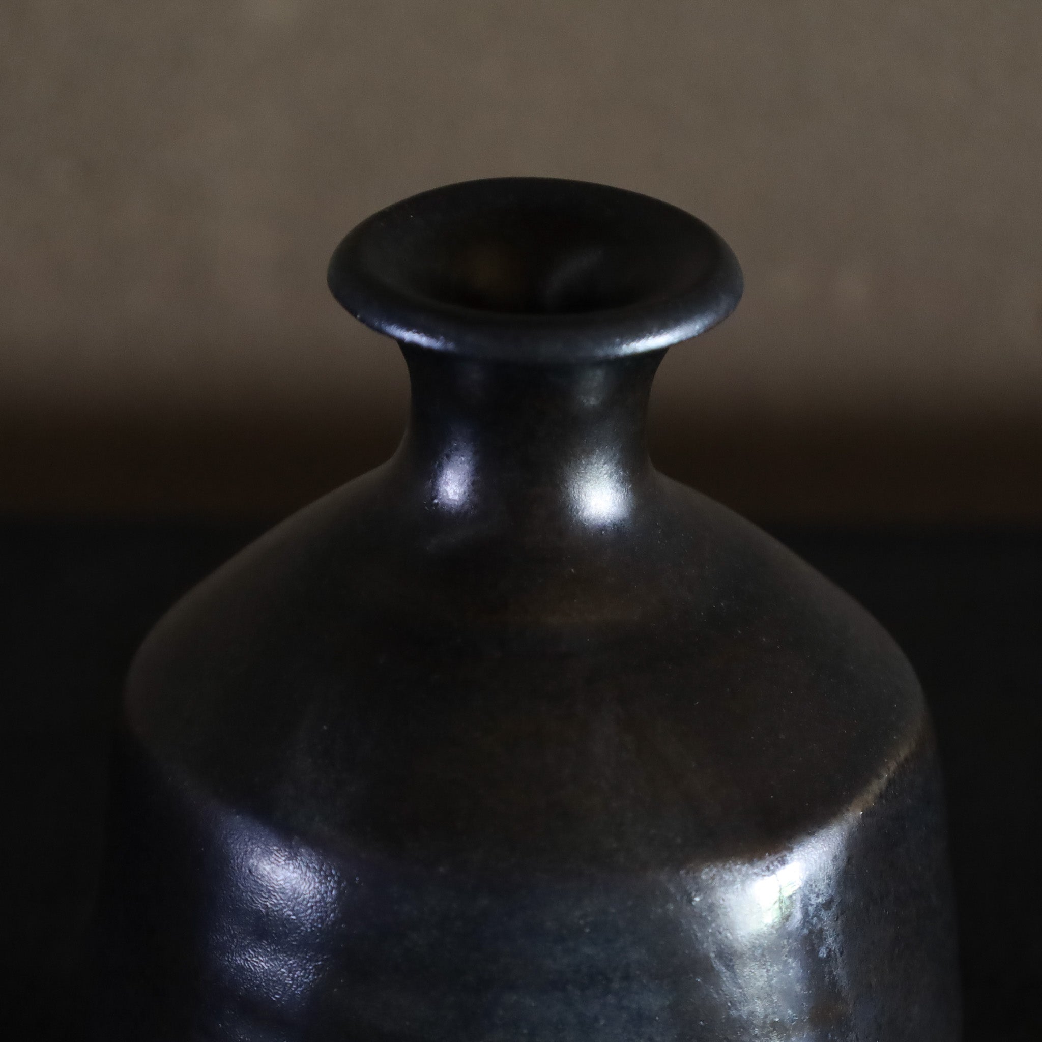 ●26-TY-78 黒唐津 亀甲徳利