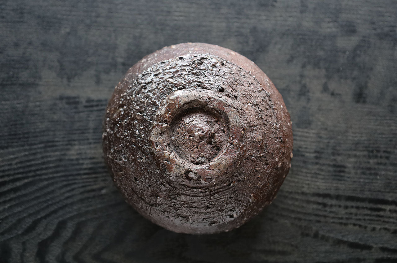 Shiro Shimizu / Taraodo Fuki-urushi Chawan (Tea Bowl made of Tarao Clay with Wiped Lacquer Finish)