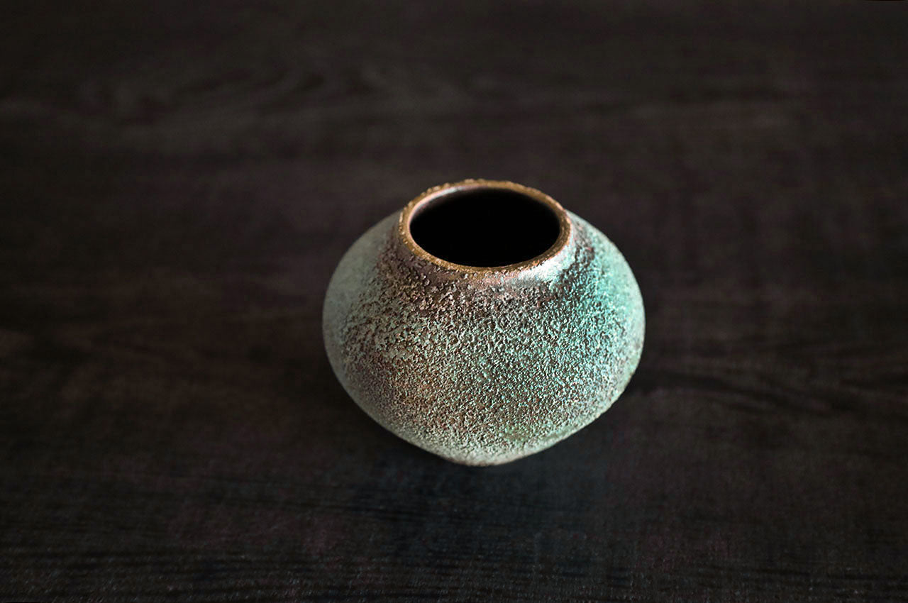 Etsuji Noguchi: Rokusho Futamono (Patina Lidded Utsuwa)