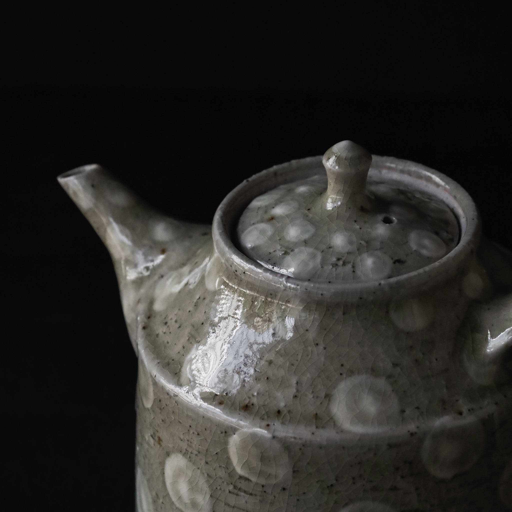 26-OM-38 Tenmoku-dot / Ten-uchi Teapot