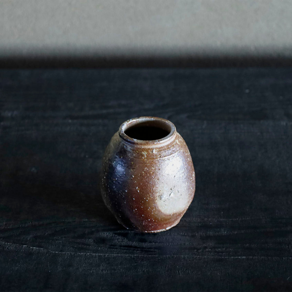 清水志郎 東近江土焼締茶入 D (26-6)