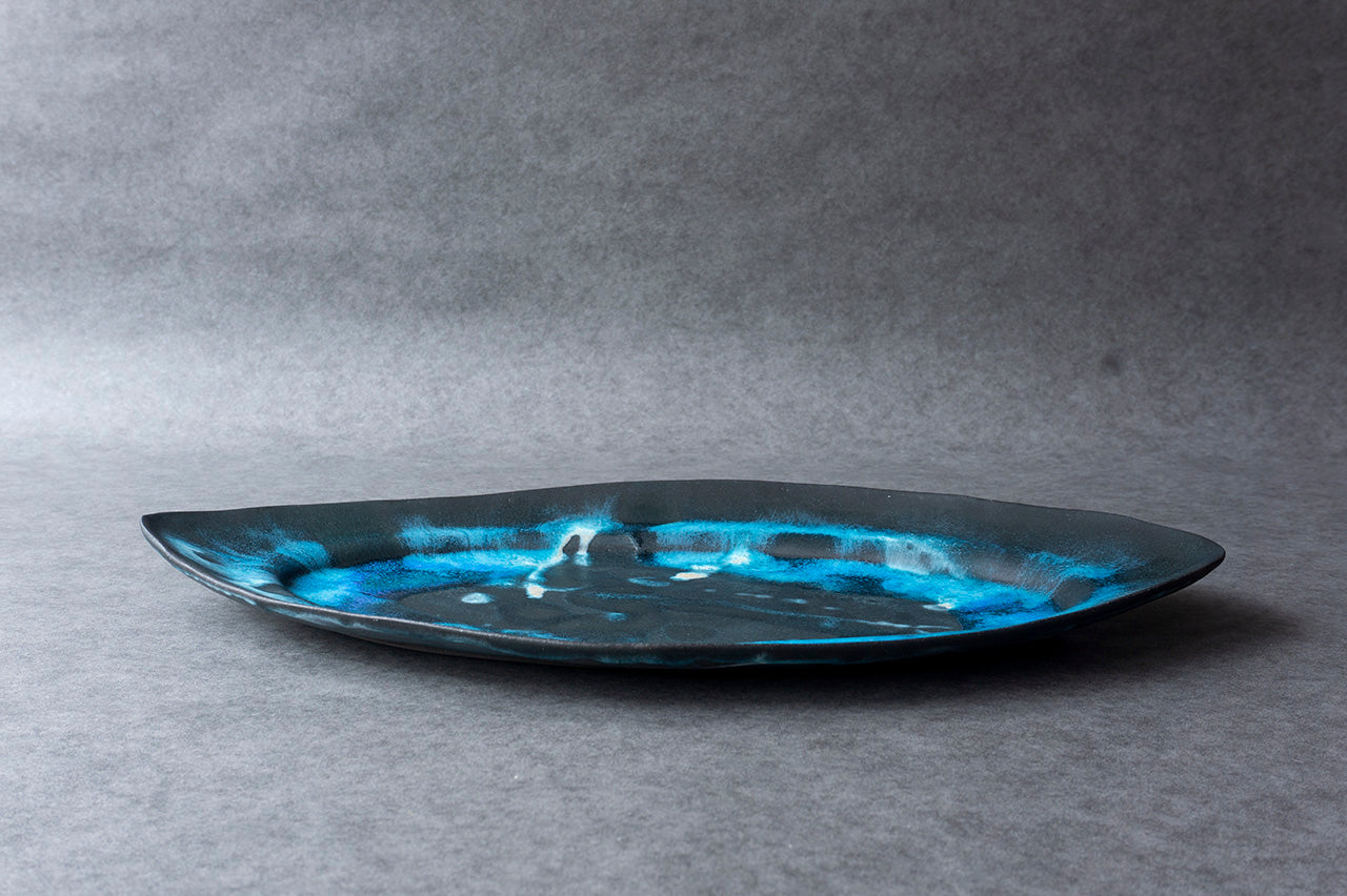 Yuko Ikeda Oval Plate (Large) Glaze B
