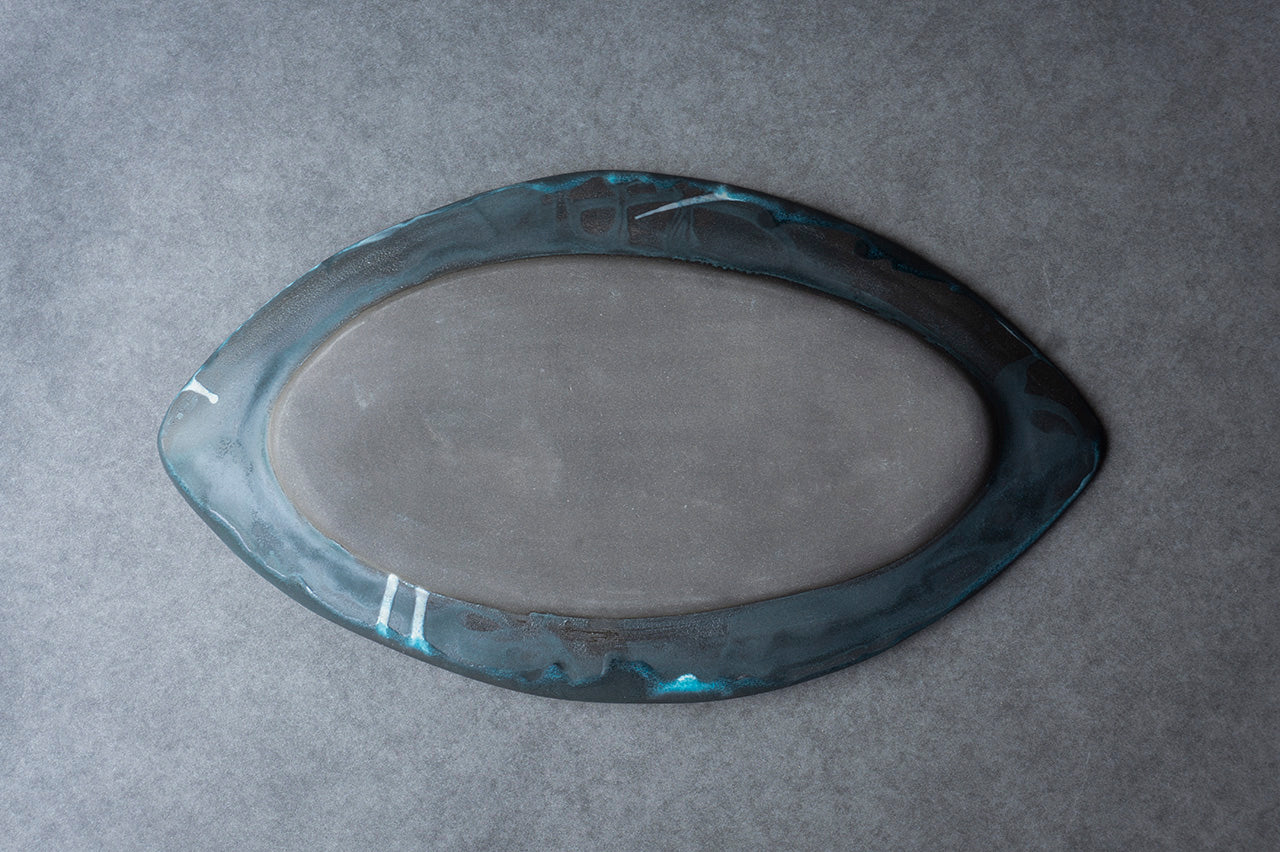 Yuko Ikeda Oval Plate (Large) Glaze B