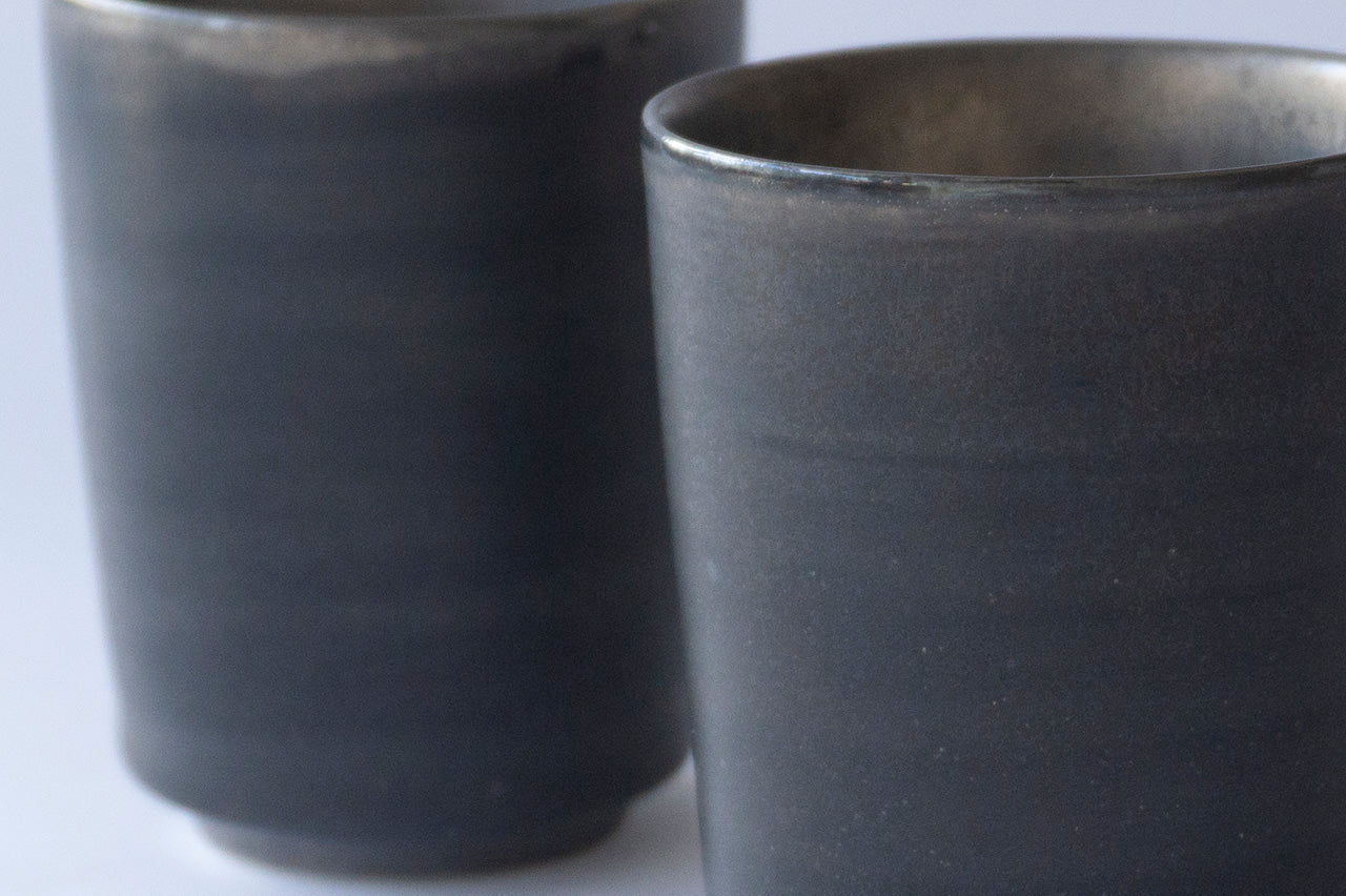 Teacup Mangan Silver Glaze