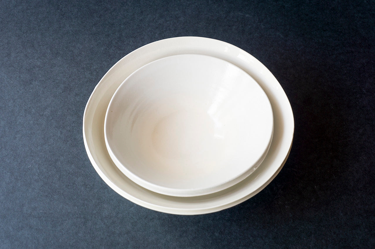 Double Lip Bowl L White