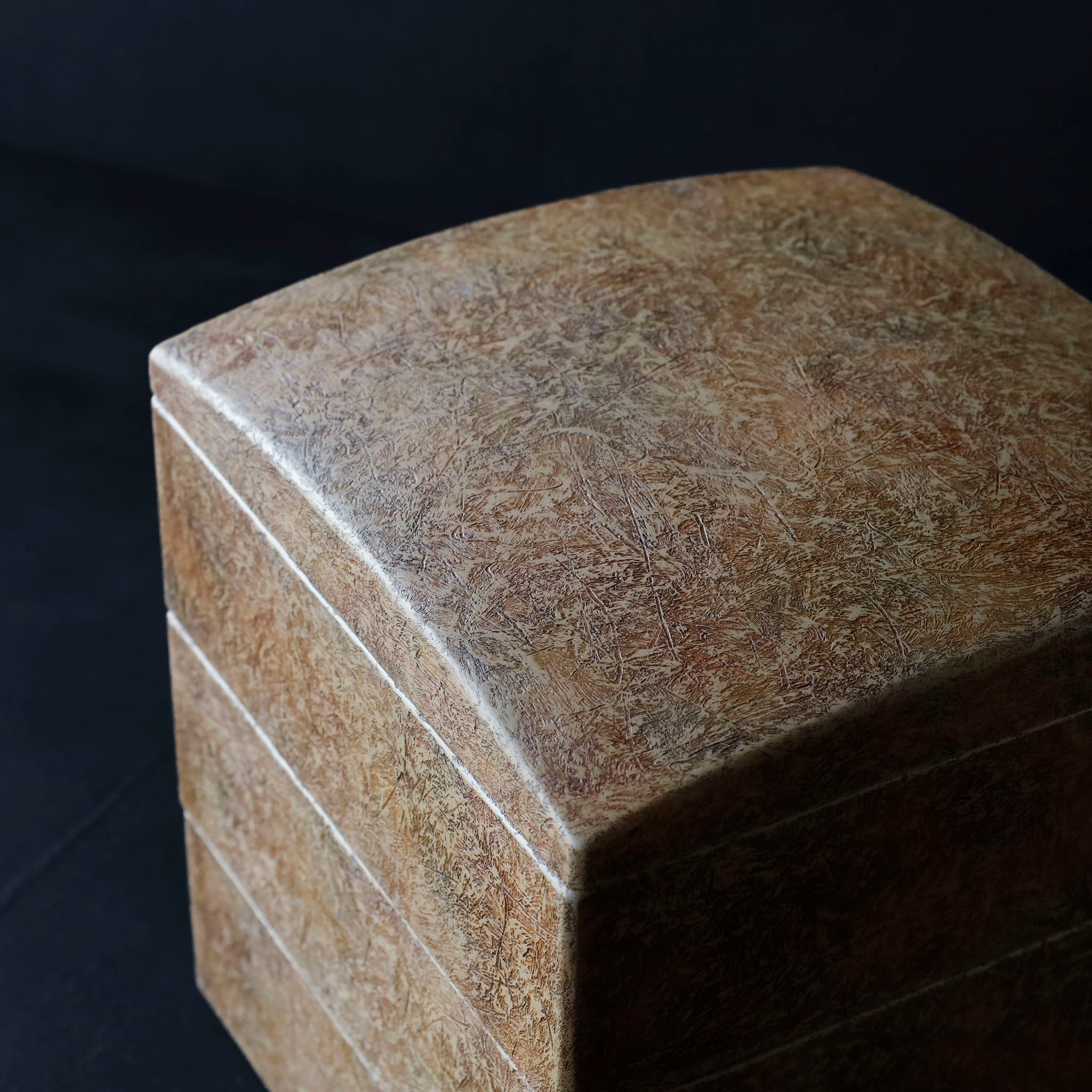 26-AS-77  Yodan-jubako (4-tiered Lacquered Box) – White