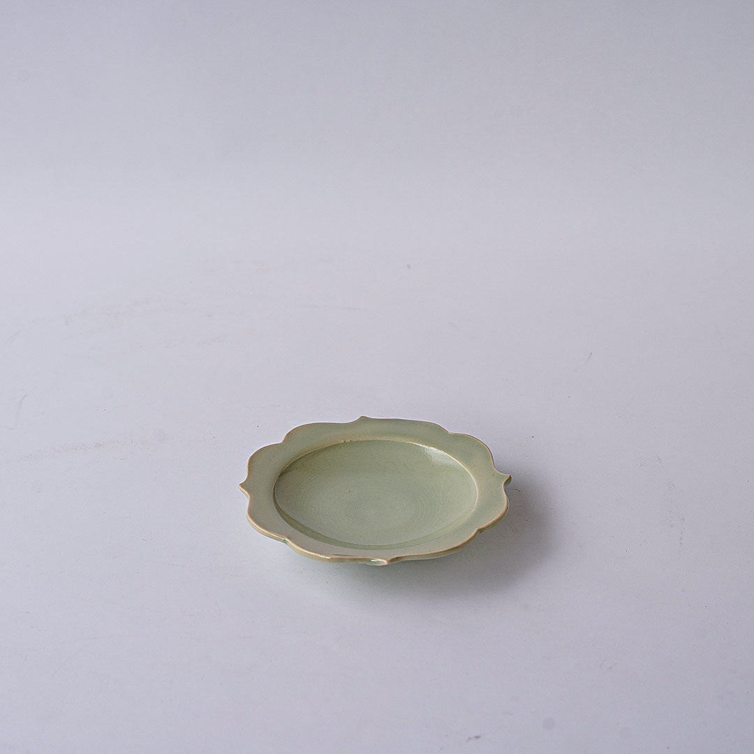 中里花子 チャクラプレート S 緑青磁