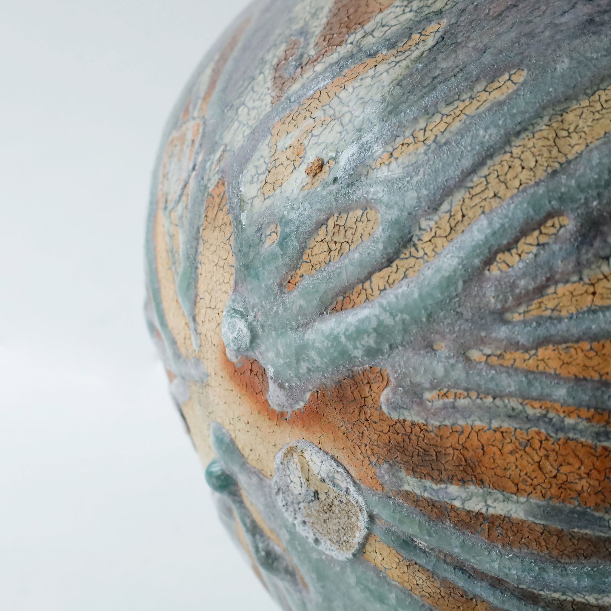 ●26-NT-70 Ash-Glazed Kohiki Carbonization Large Jar
