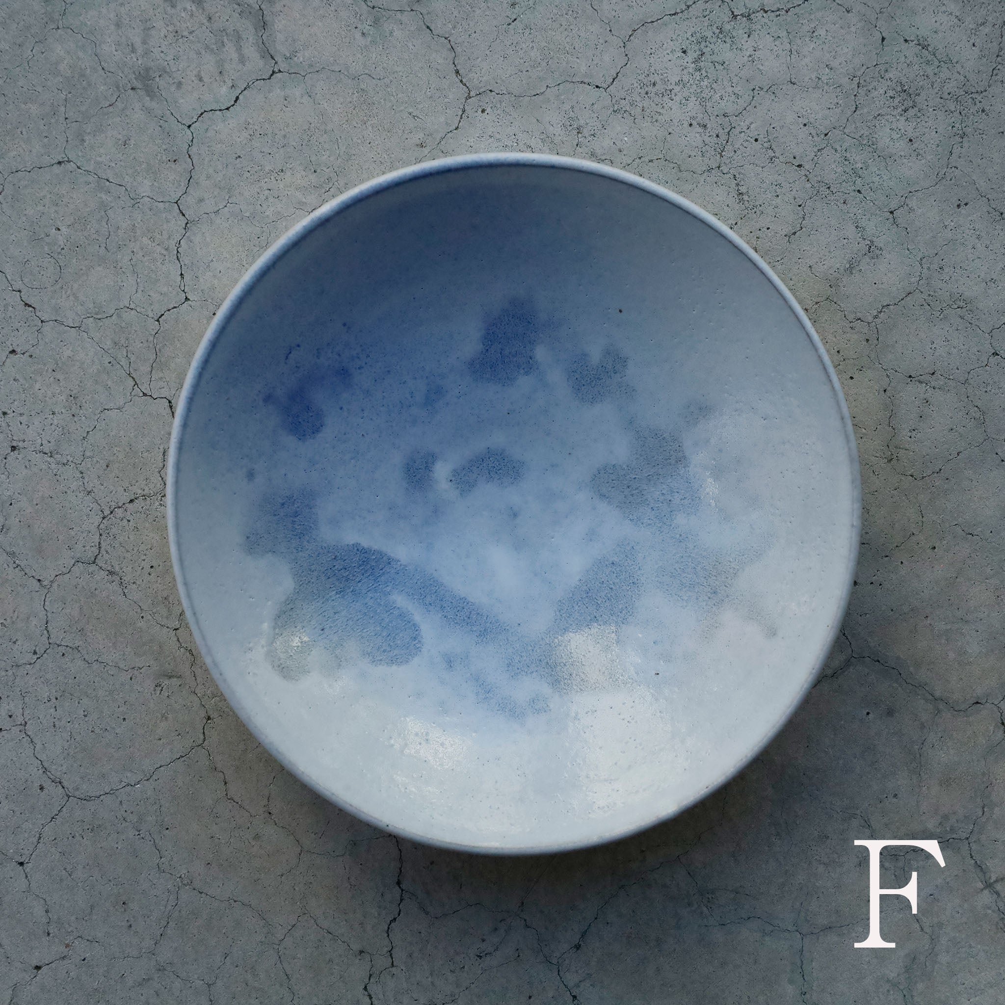 Etsuji Noguchi / Pale Blue Glaze, Large Bowl
