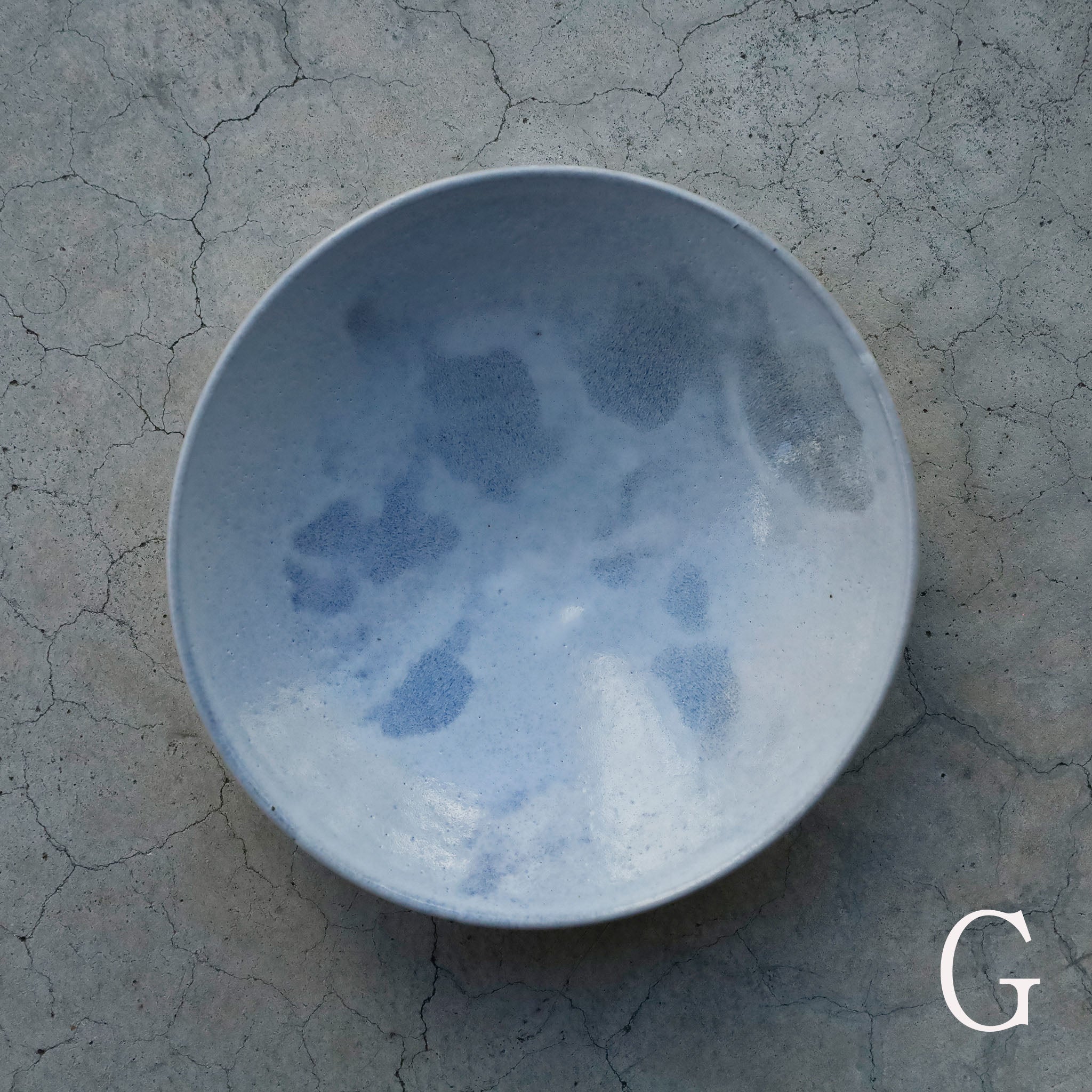 Etsuji Noguchi / Pale Blue Glaze, Large Bowl