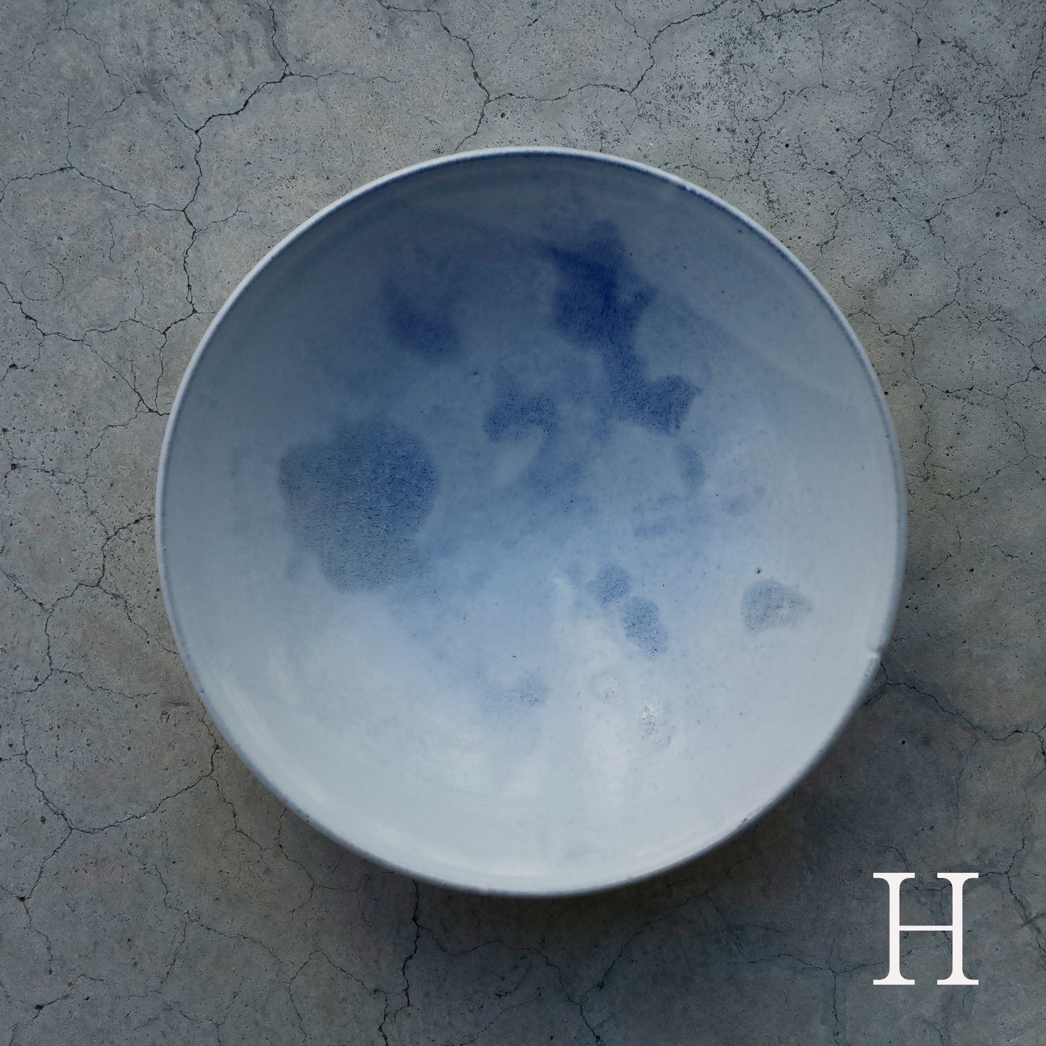 Etsuji Noguchi / Pale Blue Glaze, Large Bowl