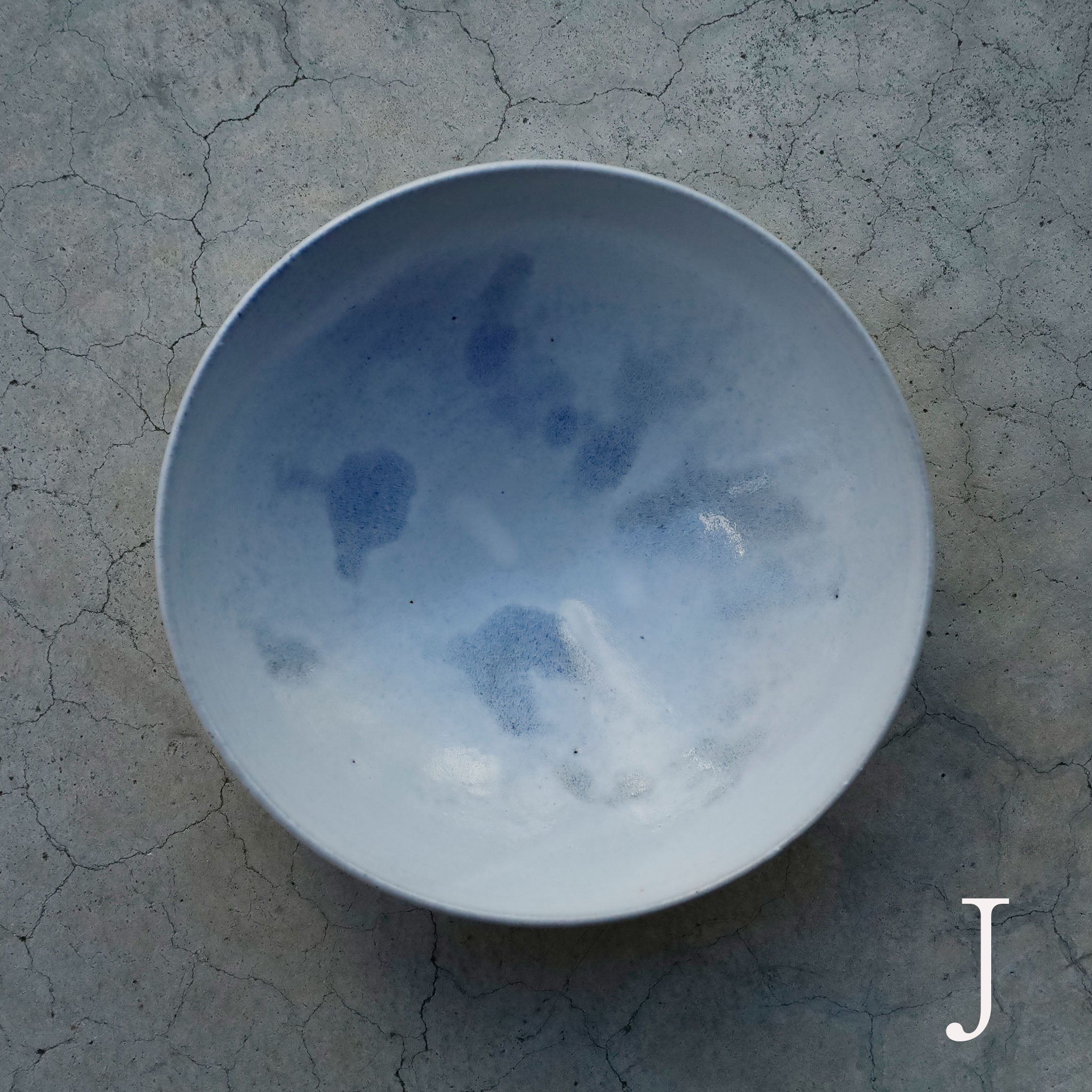 Etsuji Noguchi / Pale Blue Glaze, Large Bowl