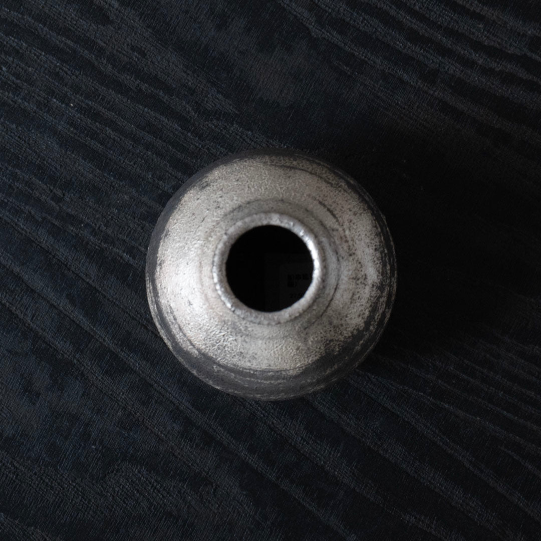 船串篤司 茶入れ(銀)