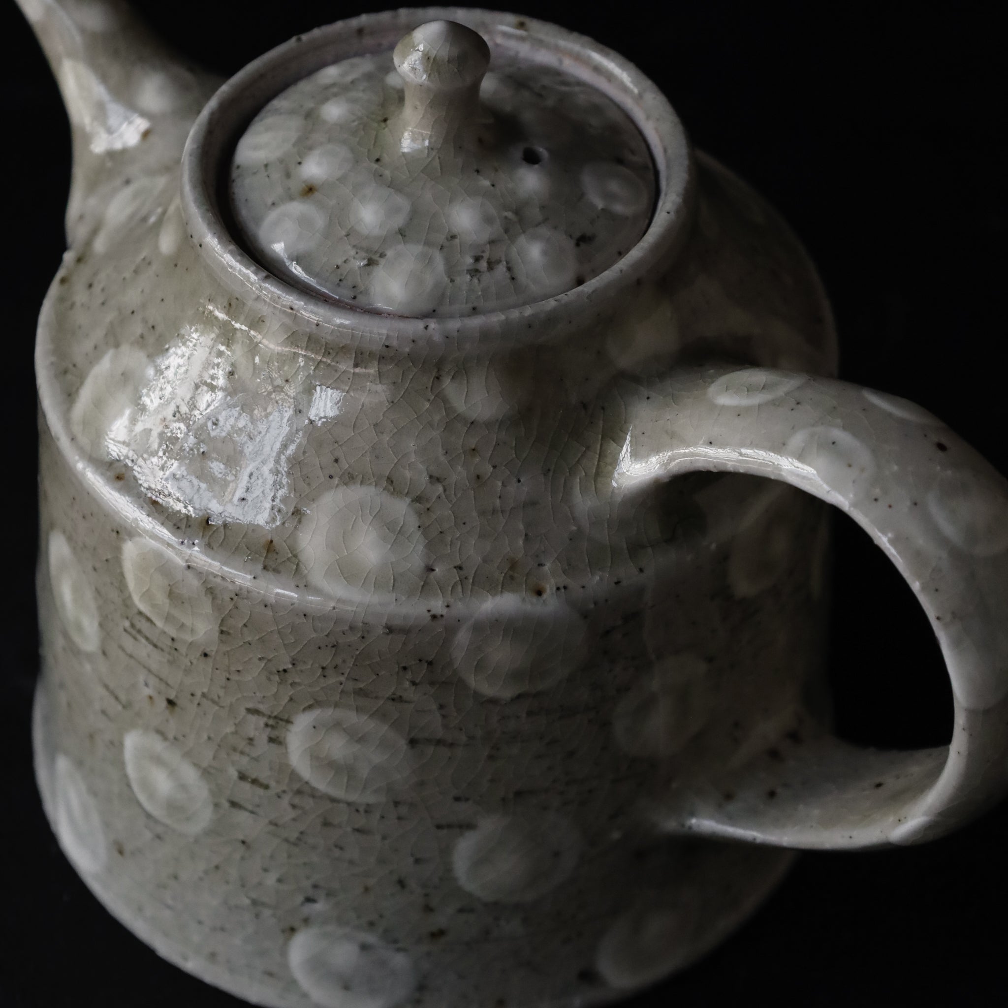 26-OM-38 Tenmoku-dot / Ten-uchi Teapot