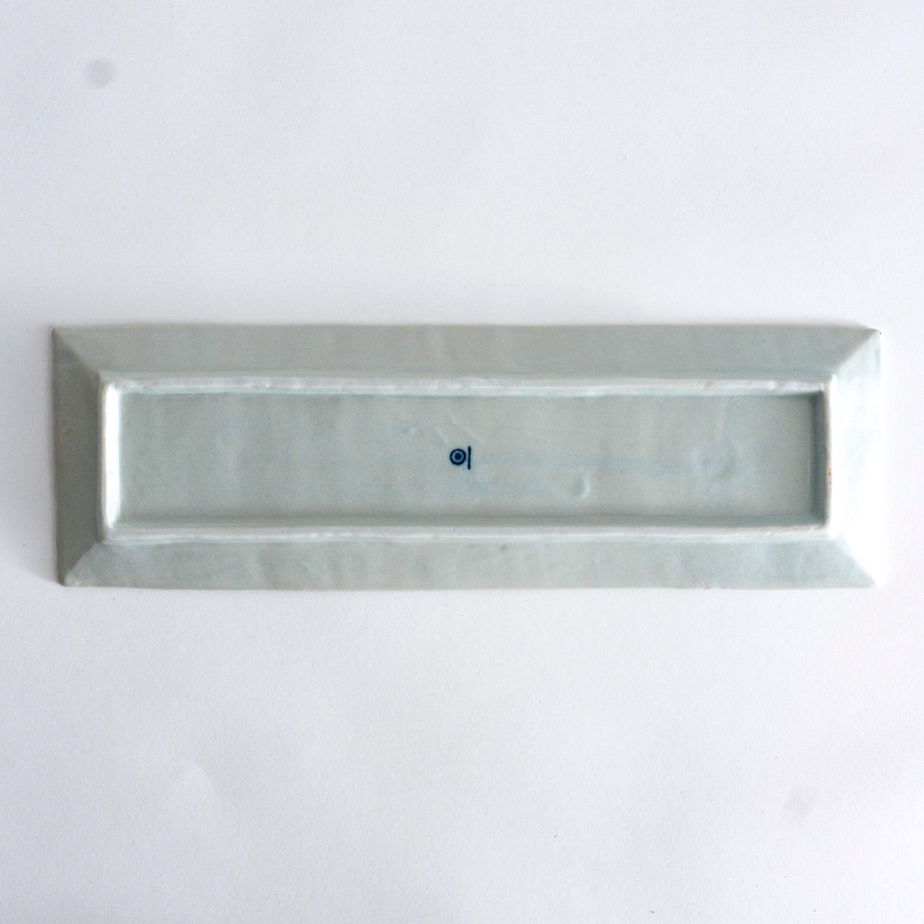 Yazaemon Kiln rectangular dish old white porcelain