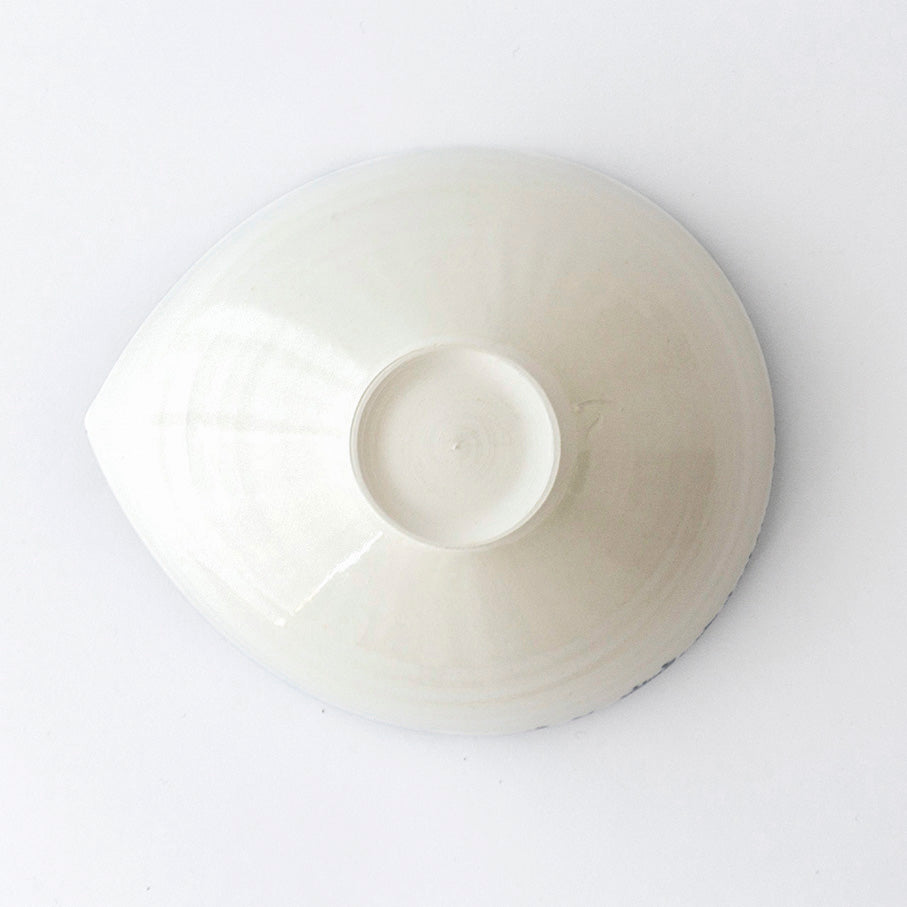 Almond Bowl M Blue Rim
